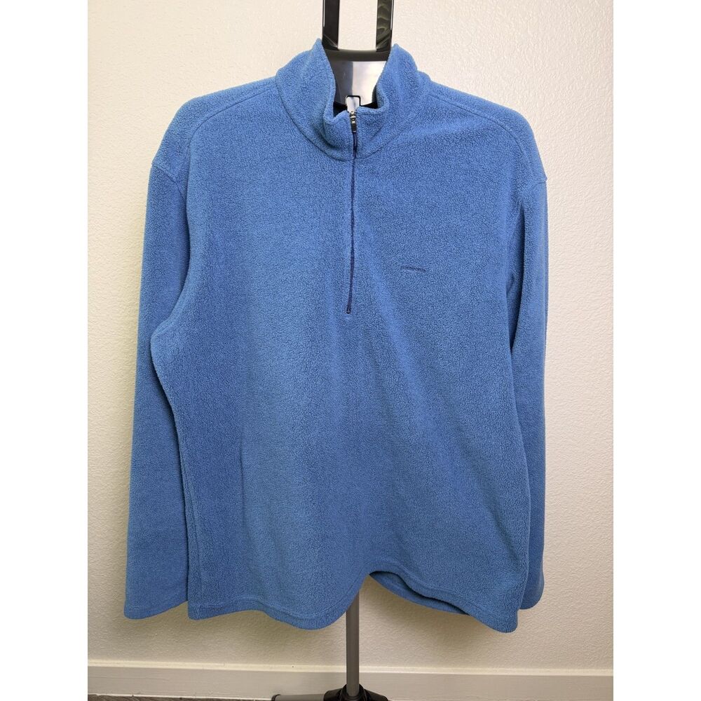 Patagonia Capilene Fleece 1/4 Zip Pullover Mens XL Blue Quarter Zip